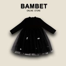 Italy BAMBET girls dress autumn 2021 New Baby skirt foreign style children long sleeve princess dress