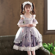 Italy Bambet2021 new summer children Lolita skirt girl princess dress
