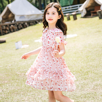 Italian Bambet girl dress summer childrens skirt little girl chiffon princess dress childrens dress Foreign