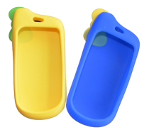 Pickie silicone sleeve protective cover RPBL09 Bo Li Cuanbao leather case Yellow Blue lanyard back cover