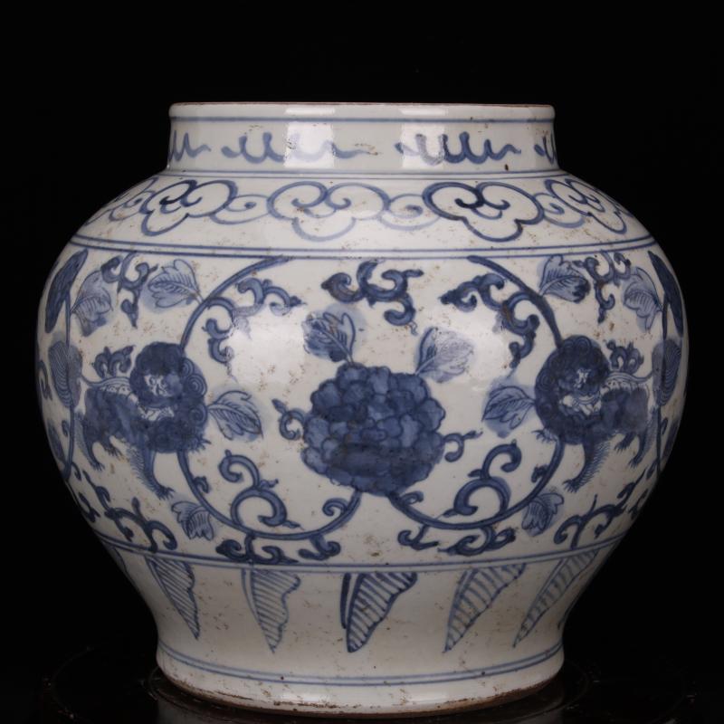 Jingdezhen antique reproduction antique collection old items hand - made porcelain branch can of Chinese style classical decoration furnishing articles