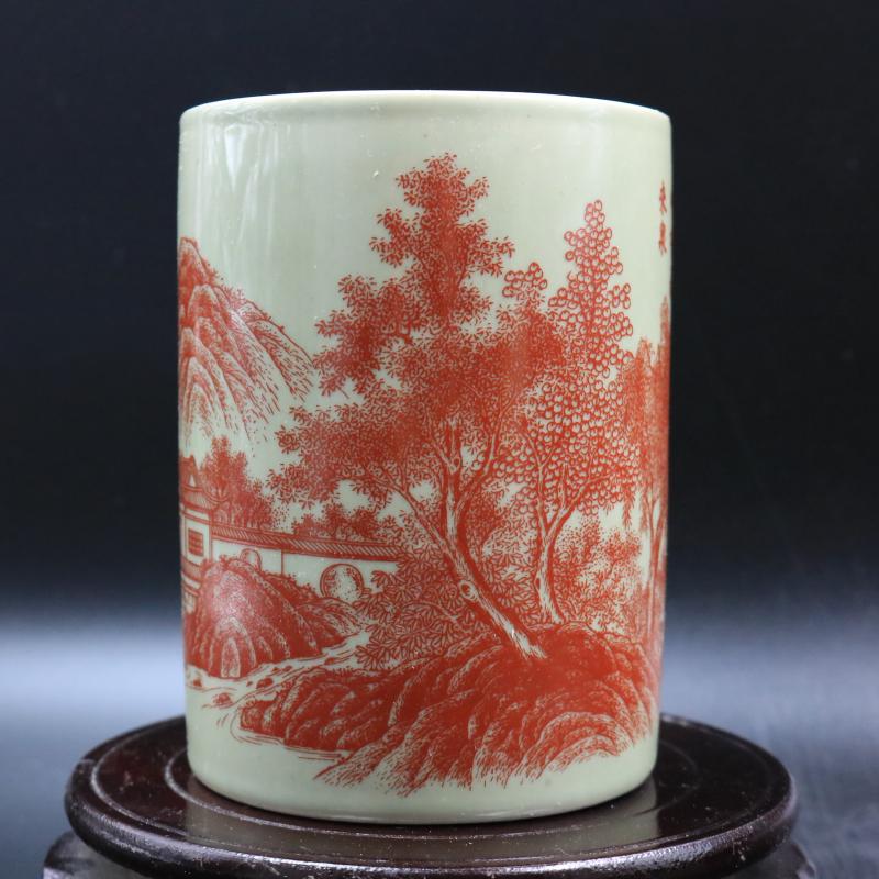 Archaize of jingdezhen porcelain powder wariety pen container the qing guangxu years com.lowagie.text.paragraph retro household adornment antique antique antique furnishing articles