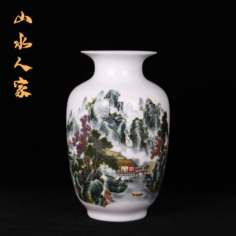 Jingdezhen imitation the qing qianlong years with enamel vase vase planting home sitting room adornment handicraft furnishing articles study