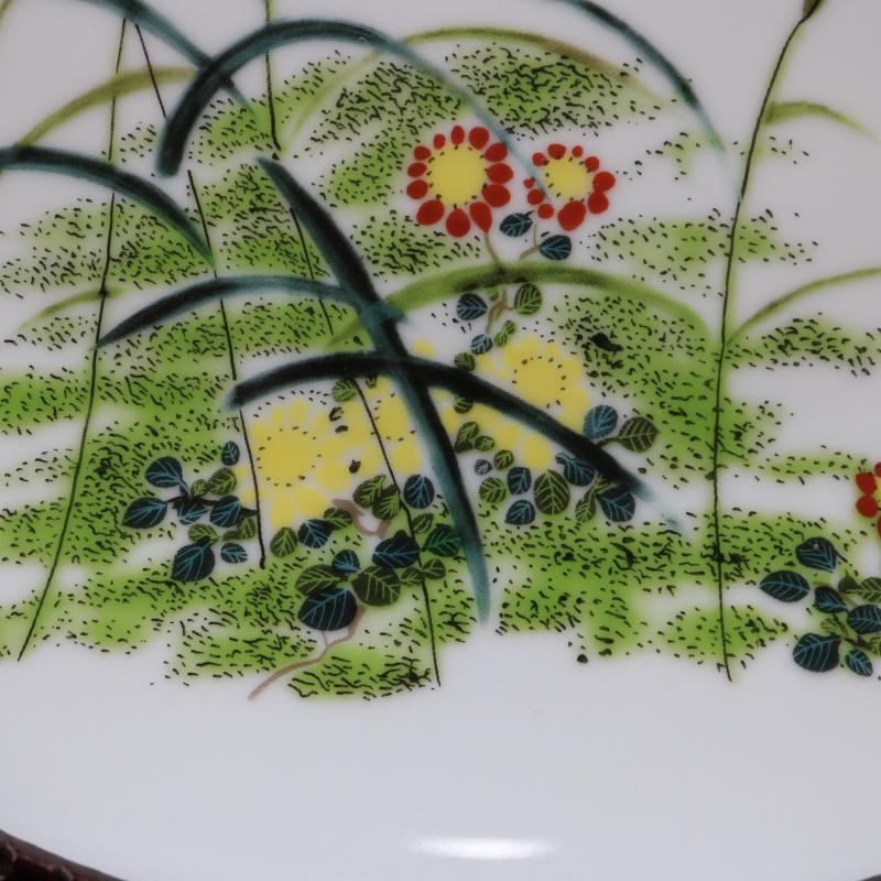 Archaize of jingdezhen porcelain the qing qianlong with lulu to retro decoration furniture study flat plate of furnishing articles