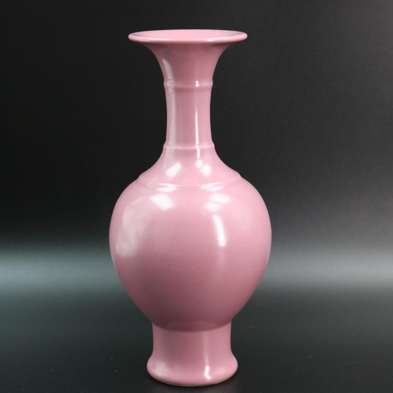 Carmine jingdezhen ceramics glaze vase household adornment furnishing articles of generic yongzheng antique antique handicraft