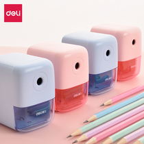 Pleased pencil sharpener small portable sharpener children elementary school students automatically enter the first grade pencil sharpener kindergarten beginner art sketching pencil sharpener