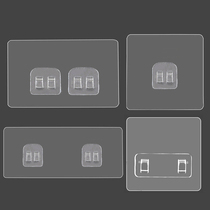 Transparent steel wire grab hook soap box brushed gray patch buckle shelf accessories increased strength seamless hook patch