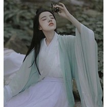 Ancient costume Hanfu female student ancient costume large-sleeved shirt ru skirt formal Hanfu ancient style skirt large wide-sleeved outer clothes female