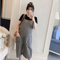 Pregnant women fashion suit summer wear spring and autumn pregnant women pants thin summer pregnant women with pants tide mother two sets