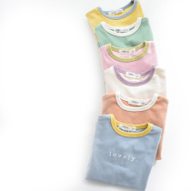 Child T-shirt male and female child long sleeve spring and autumn style undershirt large elastic candy color outwear