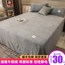 Spring Autumn Milk Suede Bed Linen Coral Fluff Blanket Flannel by single thickened suede gush winter crystal suede