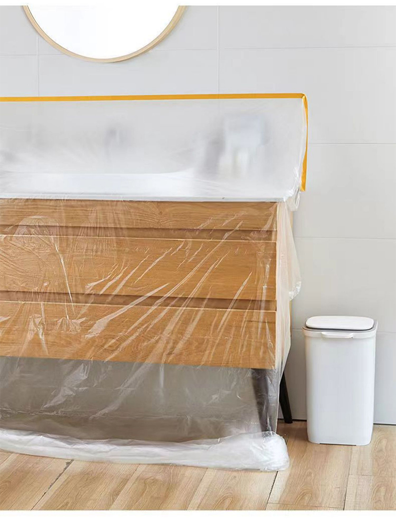 学生宿舍防尘膜防尘布遮盖家具保护装修防尘塑料膜加厚家用防尘罩