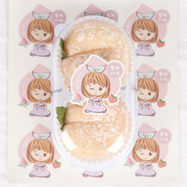 Nethong fart Peach Peach snow Mei Niang sticker hand-painted girl cartoon decoration sticker peach taste label sticker