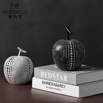 Nordic style creative resin polka dot apple ornaments Living room wine cabinet TV cabinet decorations Home knickknacks gifts