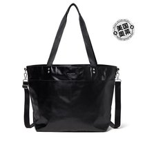 baggallini laminated handbag-black (American Ole) straight hair