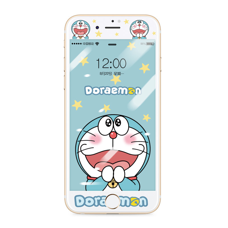 叮当猫卡通苹果手机全包边高清膜(热品库)