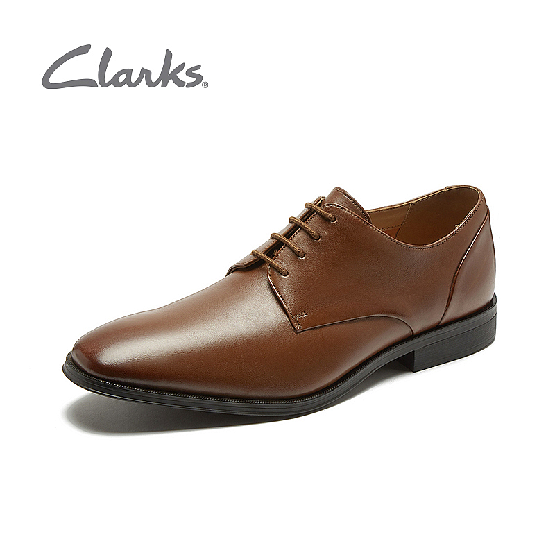 UK9码，Clarks 其乐 Gilman Plain 男士真皮德比鞋 