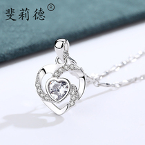 High sense necklace female tide Net red niche design Joker Mori series Korean version of sterling silver simple fashion love choker