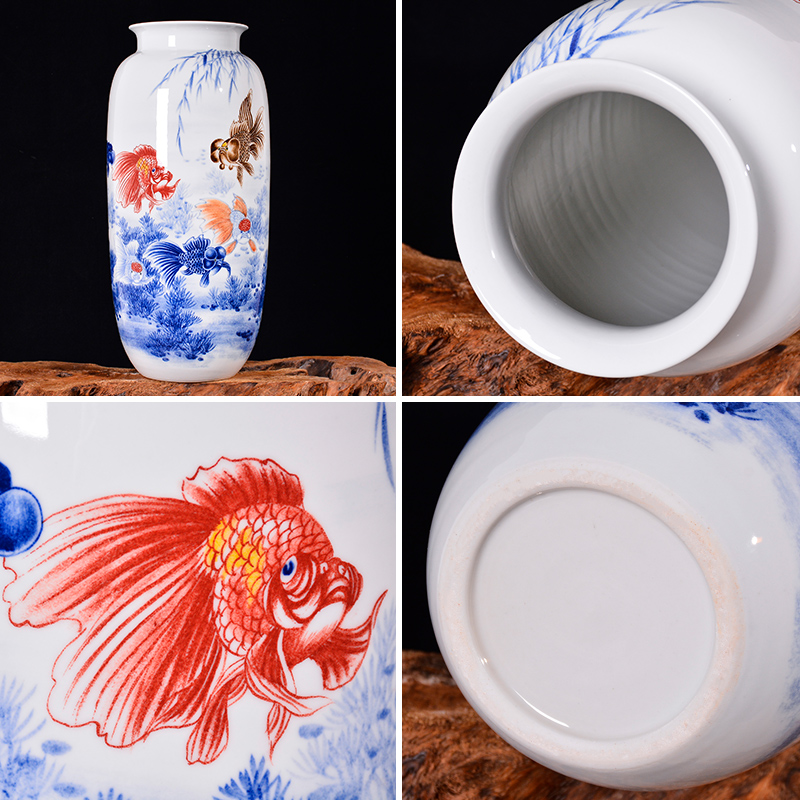 Jingdezhen ceramics Chinese hand - made vases and home sitting room porch TV ark adornment furnishing articles