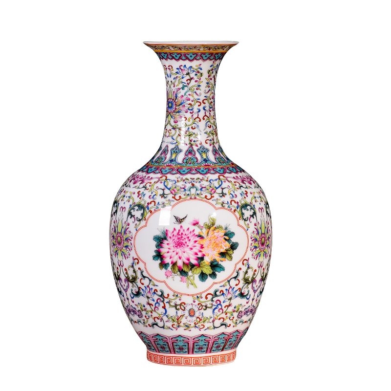 Jingdezhen ceramics, vases, flower arranging dried flowers porch TV ark, sitting room of Chinese style household adornment handicraft furnishing articles