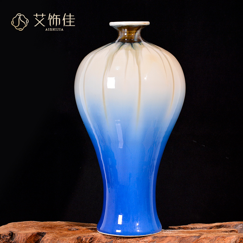 Jingdezhen ceramics up vases, flower arrangement of Chinese style household rich ancient frame sitting room porch TV ark adornment furnishing articles