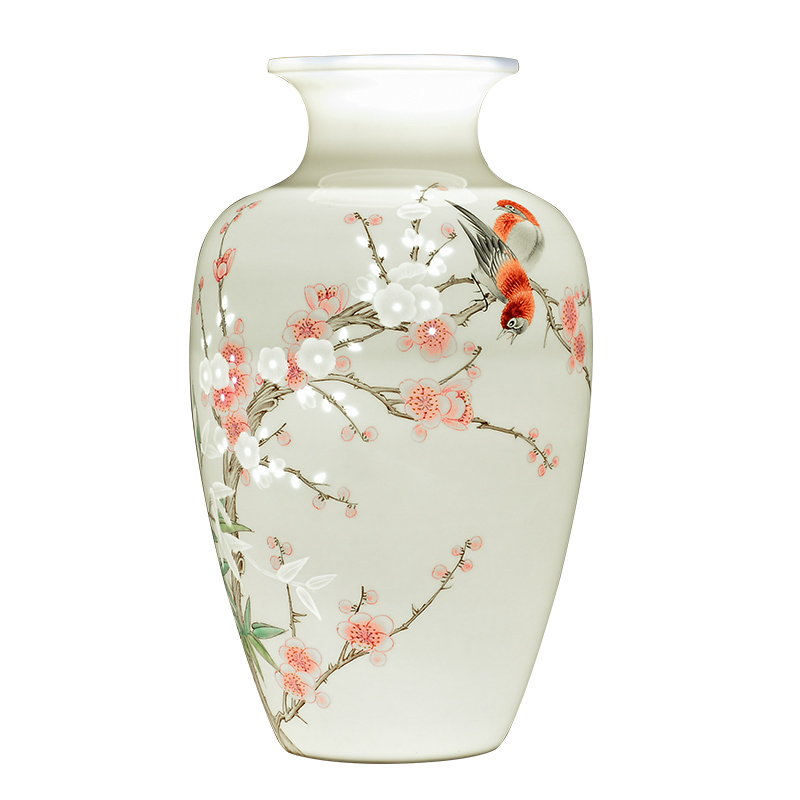 Jingdezhen ceramics master hand - made vases, flower arranging new Chinese style household hall, TV ark, porch decoration furnishing articles