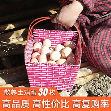 土鸡蛋农家散养新鲜柴鸡蛋30枚[5元优惠券]-寻折猪