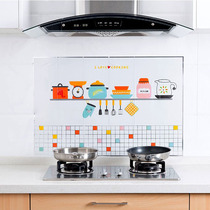 Kitchen self-adhesive anti-oil sticker high temperature range hood anti-oil and waterproof adhesive tile wall stickers for domestic cabinet hearth wall paper