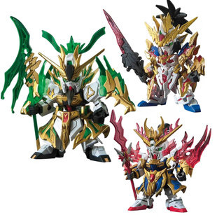 bandai dam assembly model q version bb sd three kingdoms creation m liu bei guan yu zhang fei zhao yun dam