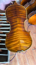 Practical professional class Exercise handmade violin environmentally friendly semi-oily imitation ancient lacquer tiger veins fiddle