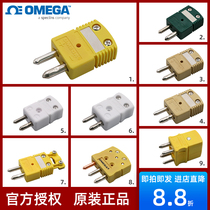 American omega plug K type thermocouple male socket OSTW-K-M furnace temperature line high temperature resistant connector