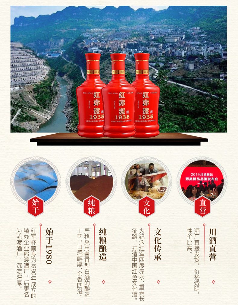 【川酒集团】2011年产年红赤渡39度250ml*6泸州酱香型白酒份老酒_喵喵