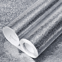 Self-adhesive kitchen oil-proof sticker Waterproof thickened aluminum foil paper tinfoil high temperature stove with cabinet hood wallpaper