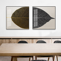 Restaurant decoration painting modern minimalist dining room dining table background wall hanging painting creative light luxury bedroom wall combination mural