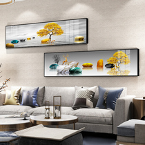 Modern living room sofa background wall decorative painting creative light luxury horizontal version hanging painting bedroom bedside mural simple atmosphere