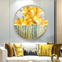 Circular decorative painting porch corridor aisle hanging painting living room modern minimalist restaurant background wall painting new Chinese style