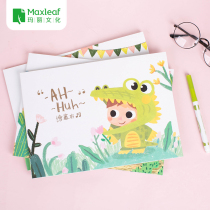 Mary Kindergarten Graffiti Picture Book A4 Painting Book Primary School Students Use Childrens Blank Painting Thick Art Painting Painting Paper Simple Watercolor Book Hand-painted Sketch Book Book Comic Book