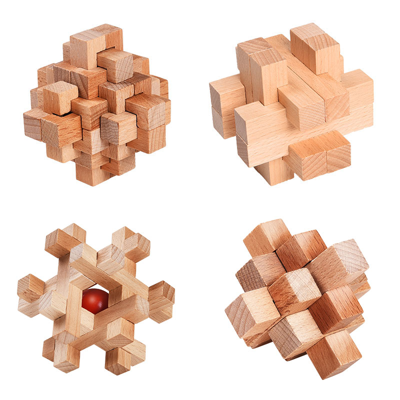 高难度益智玩具鲁班锁孔明锁全套