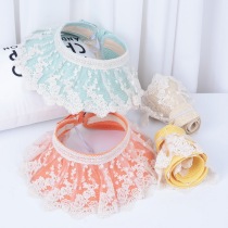 Summer girls empty top sunshade hat lace Girl Big eaves sunscreen hat children sun hat baby straw hat