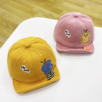 Baby hat autumn and winter cute super cute baby hat soft eaves flanging baby cap thick newborn hat