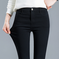 Leggings for women to wear outside 2020 new autumn and winter high waist thin long pants magic small feet pencil pants black pants for women