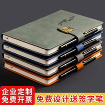 a5 Notebook Super Thick Business Retro Simplicity Joins Wind College Students Day Note This Thickened Notepad Office People Work With Soft Leather Face Work Record Book This Custom Indigable Logo