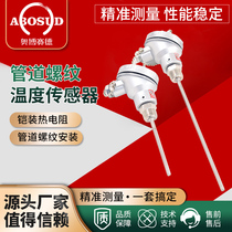 Armored thermal resistance K-type thermocouple Pt100WRNK armored thermocouple K-type pipe thread temperature sensor