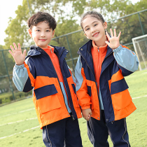 Primary school Childrens school uniforms Spring and autumn sets of submachine clothes Three sets of children Banfu Games Kindergarten Garden clothes Spring and autumn clothes