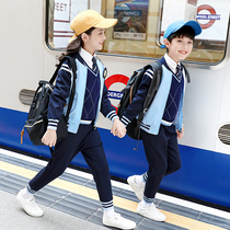 Kindergarten Garden uniforms Spring and autumn clothes Inn Wind Primary school Childrens class uniforms First grade Childrens fall school uniforms Three sets