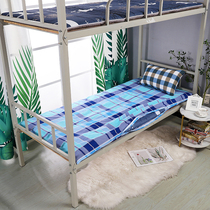 Mattress cover cotton student single 0 9 meters mattress protector dormitory cotton cushion cover mattress cover plaid bed sheet