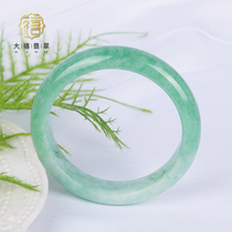 Big Jubilee Burmese Jade natural Class a Jade glutinous ice full green dress bracelet children Taobao live