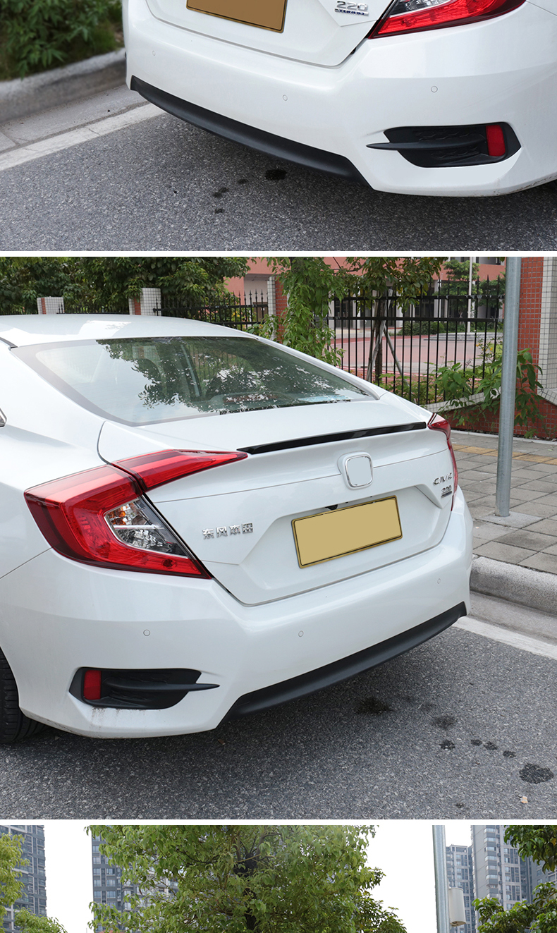 适用于本田十代思域尾翼原厂小尾翼飞机翼跑车翼思域十代改装压尾