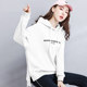 White sweater women's spring and autumn thin section 2020 new tide Korean version of loose mid-length asymmetric hooded ins shirt White sweater women's spring and autumn thin section 2020 new tide Korean version of loose mid-length asymmetric hooded ins shirt