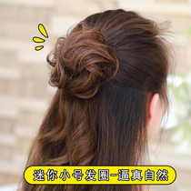 Wig female ball head Hairband curler real hair fake Hairband messy fake floral headdress bract half ball head roll Hairband